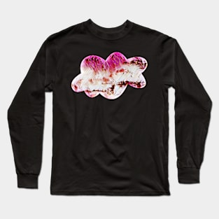 Cloud shape in bright pink Long Sleeve T-Shirt